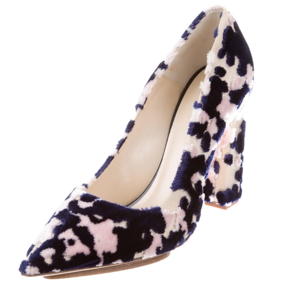Delpozo Burnt Velvet Pumps - Picture 2 of 8